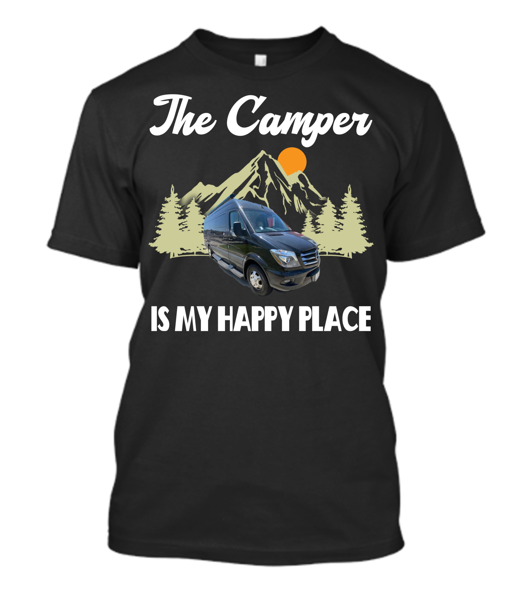 The Camper Van Is My Happy Place Adventure T-Shirt