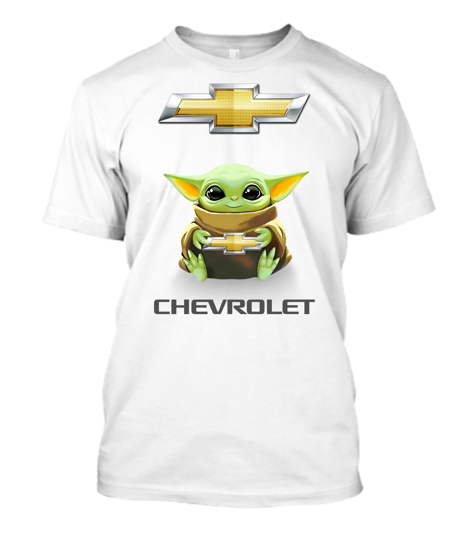 Baby Yoda Holding Chevrolet T-Shirt