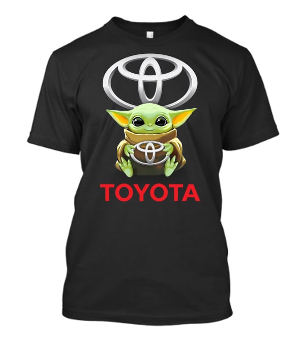 Star Wars Baby Yoda Hugging Toyota T-Shirt