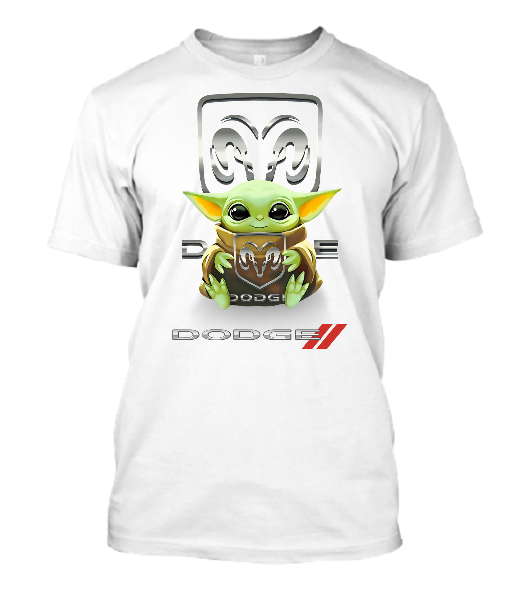 Baby Yoda Hugging Dodge Ram T-Shirt