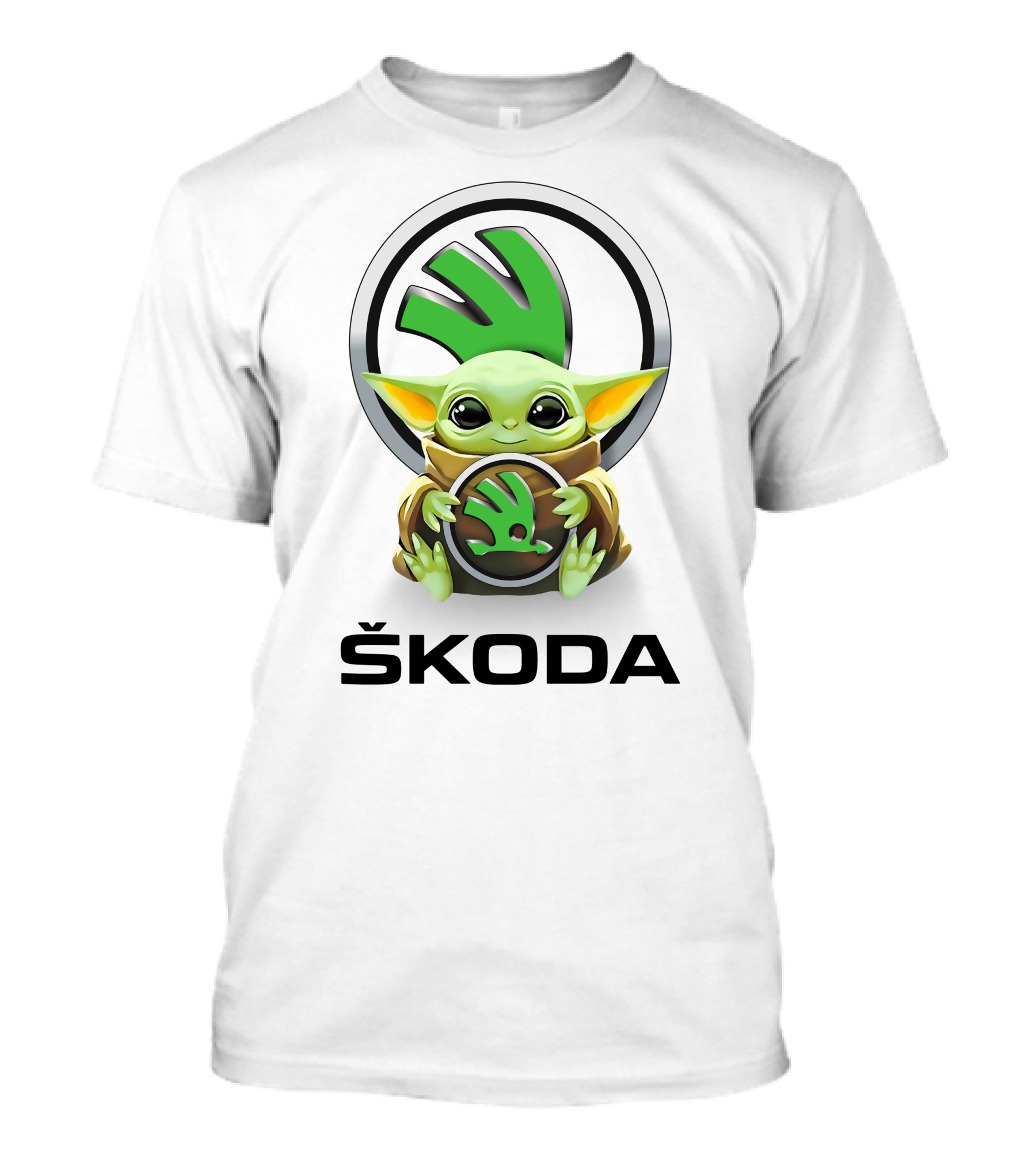 Baby Yoda Hug Škoda T-Shirt