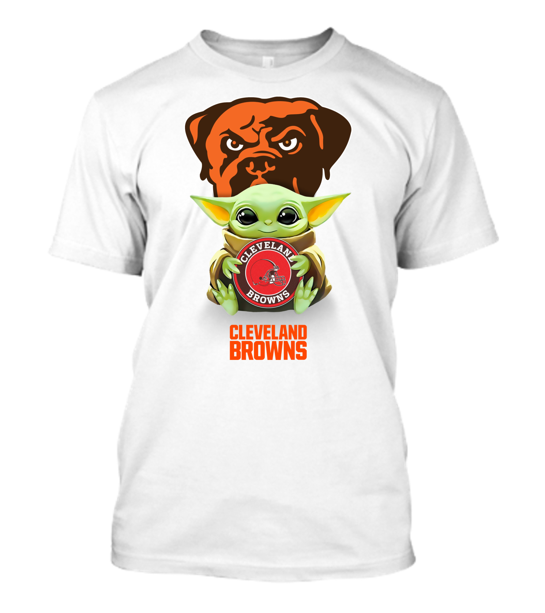 Star Wars Baby Yoda Cleveland Browns T-Shirt