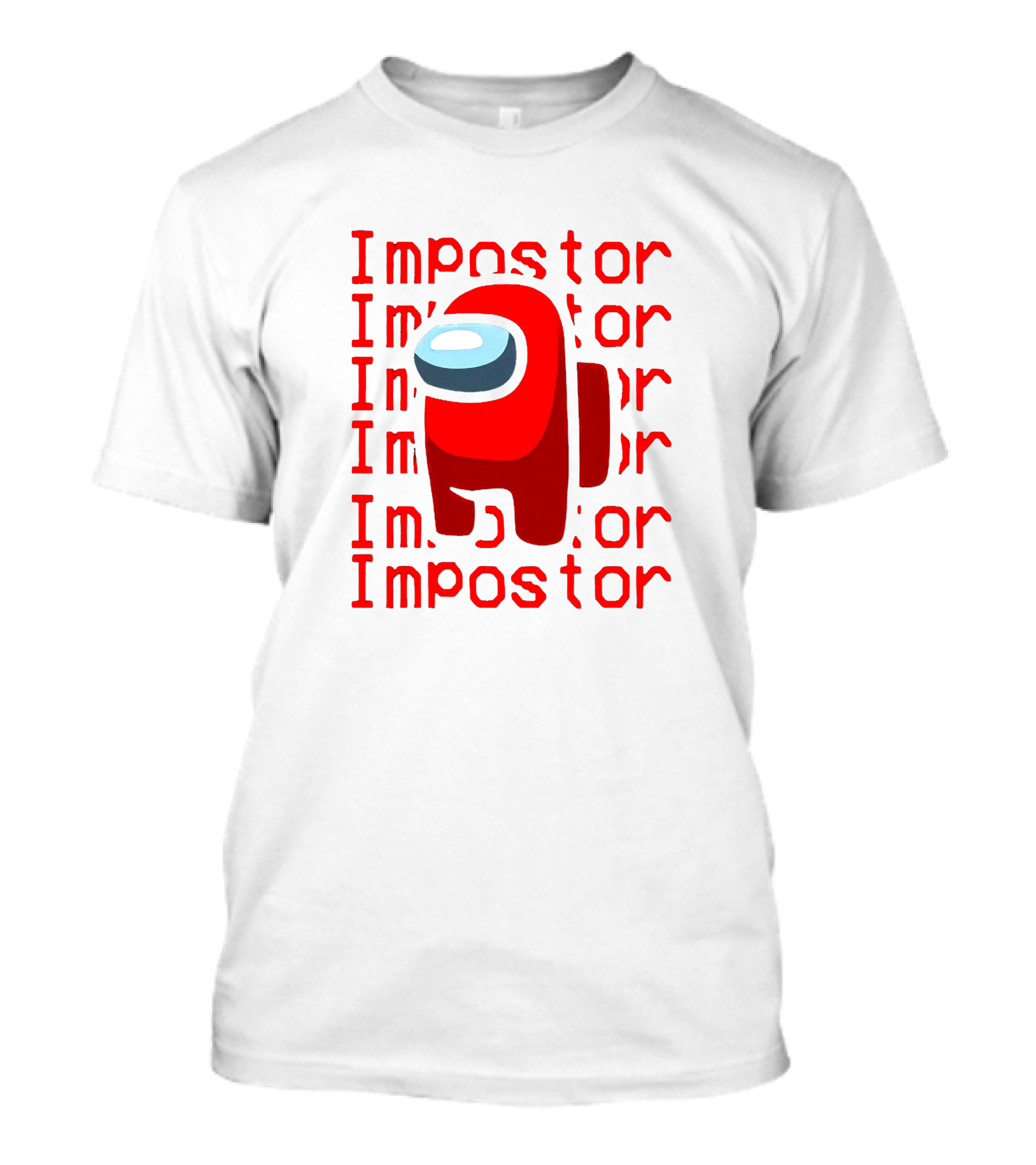 Impostor Among Us Red Crewmate Character T-Shirt