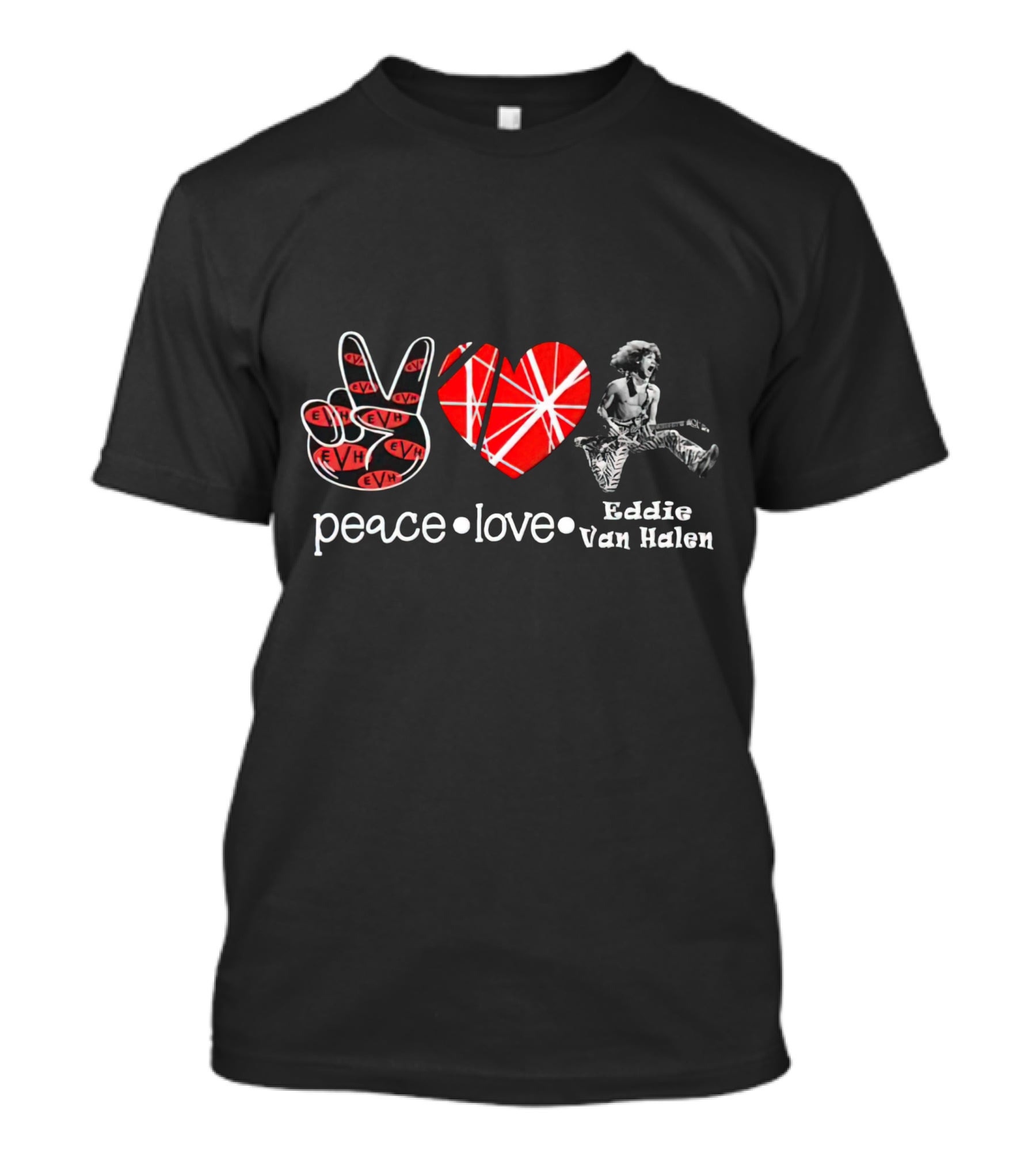 Peace Love Eddie Van Halen T-Shirt