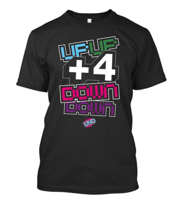 UpUpDownDown Plus Four UNO Gaming Collaboration T-Shirt