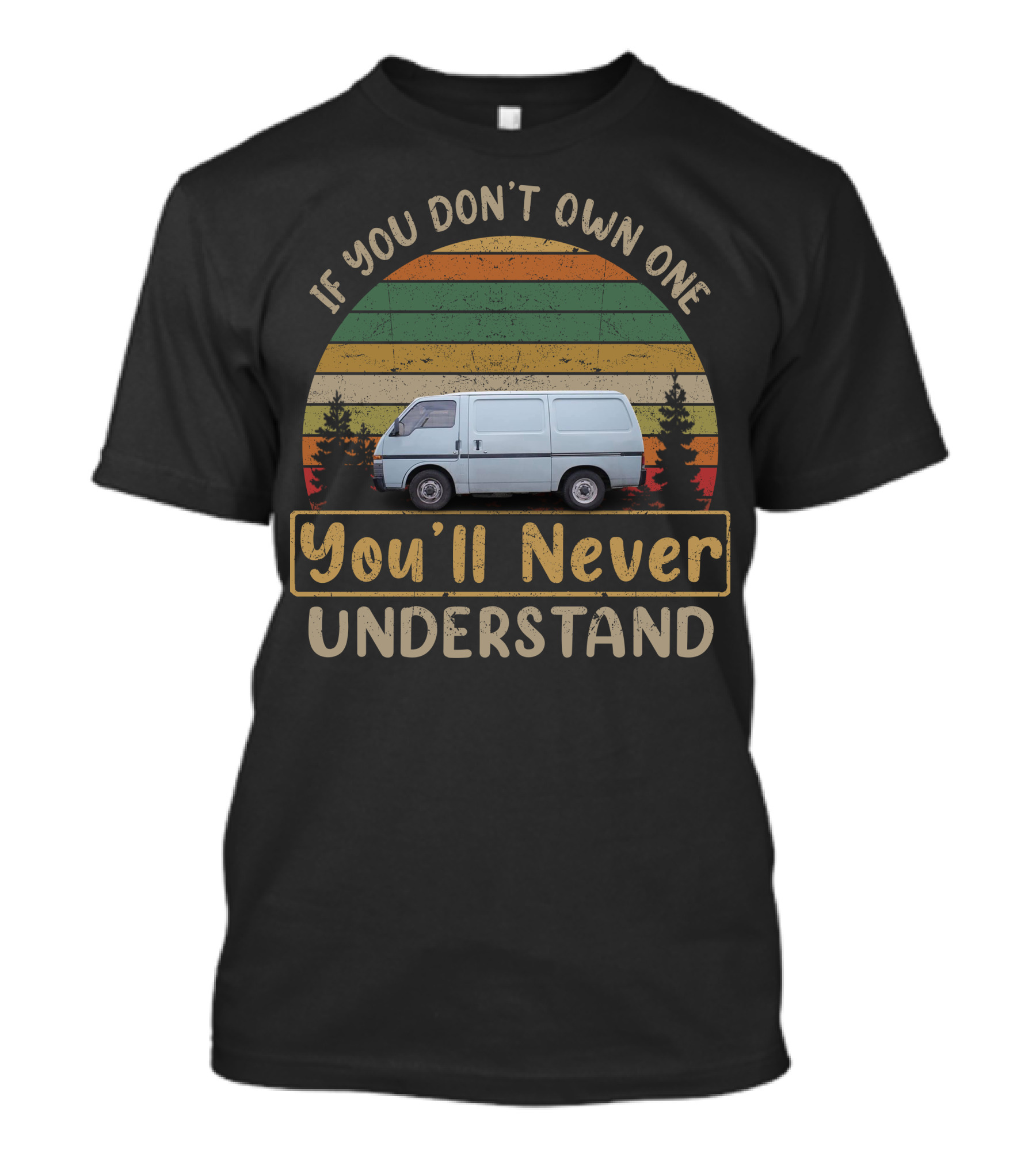 If You Don't Own One You'll Never Understand Bedford Midi2 Van Vintage Stripes T-Shirt