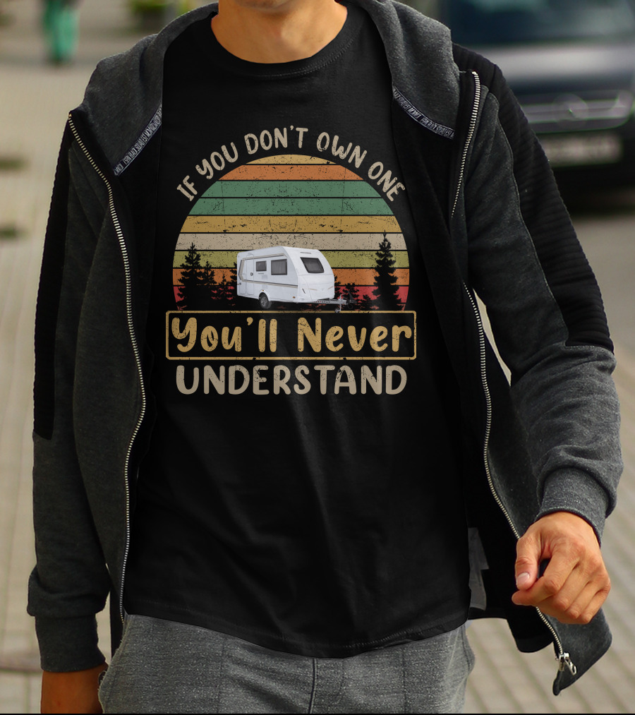 Weinsberg Caravan If You Don't Own One You'll Never Understand Retro Sunset T-Shirt