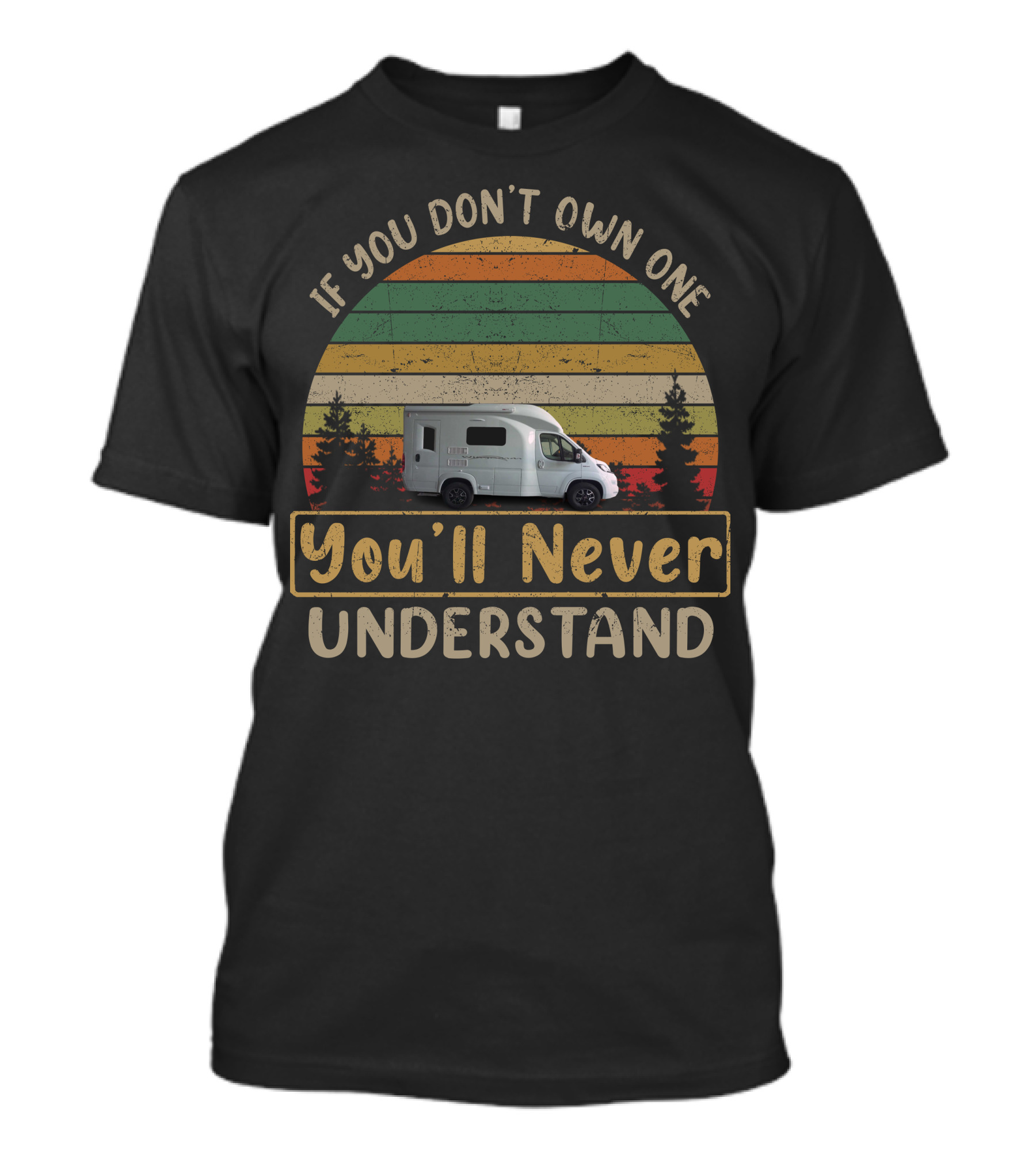 If You Don't Own One You'll Never Understand Wingamm Camper Vintage Sunset T-Shirt