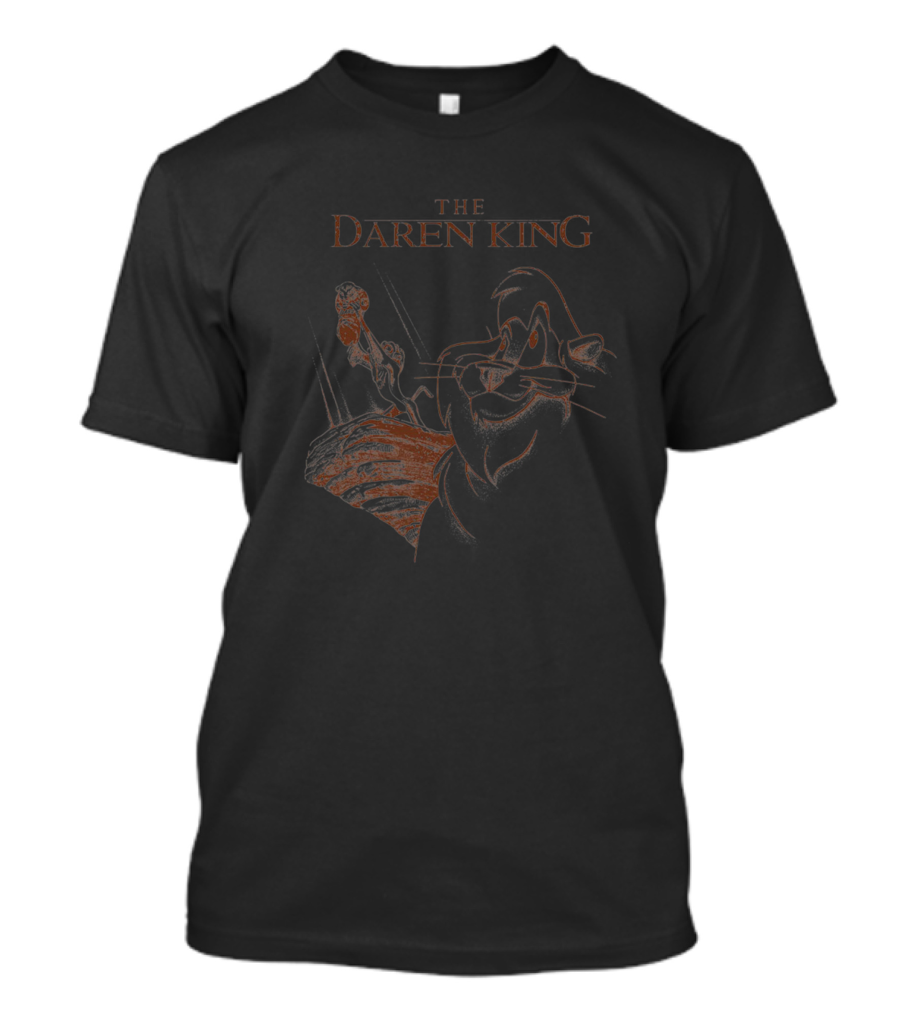 The Daren King Parody Featuring Cartoon Animal Rock Climb Drawing T-Shirt