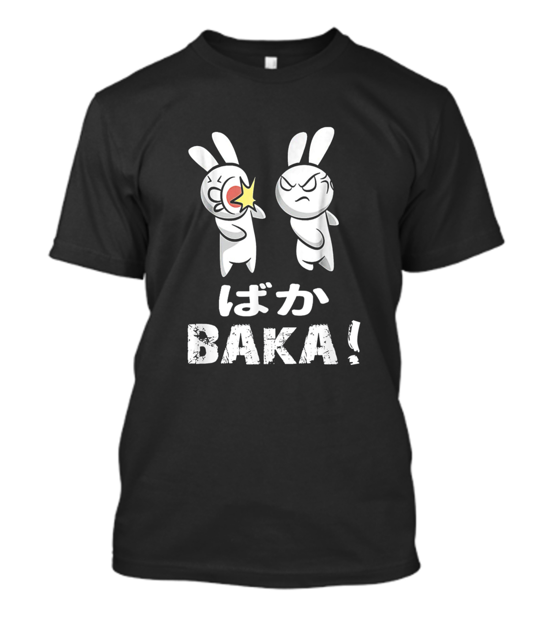 Baka Rabbit Slap Japanese Cute Anime Humor BAKA T-Shirt