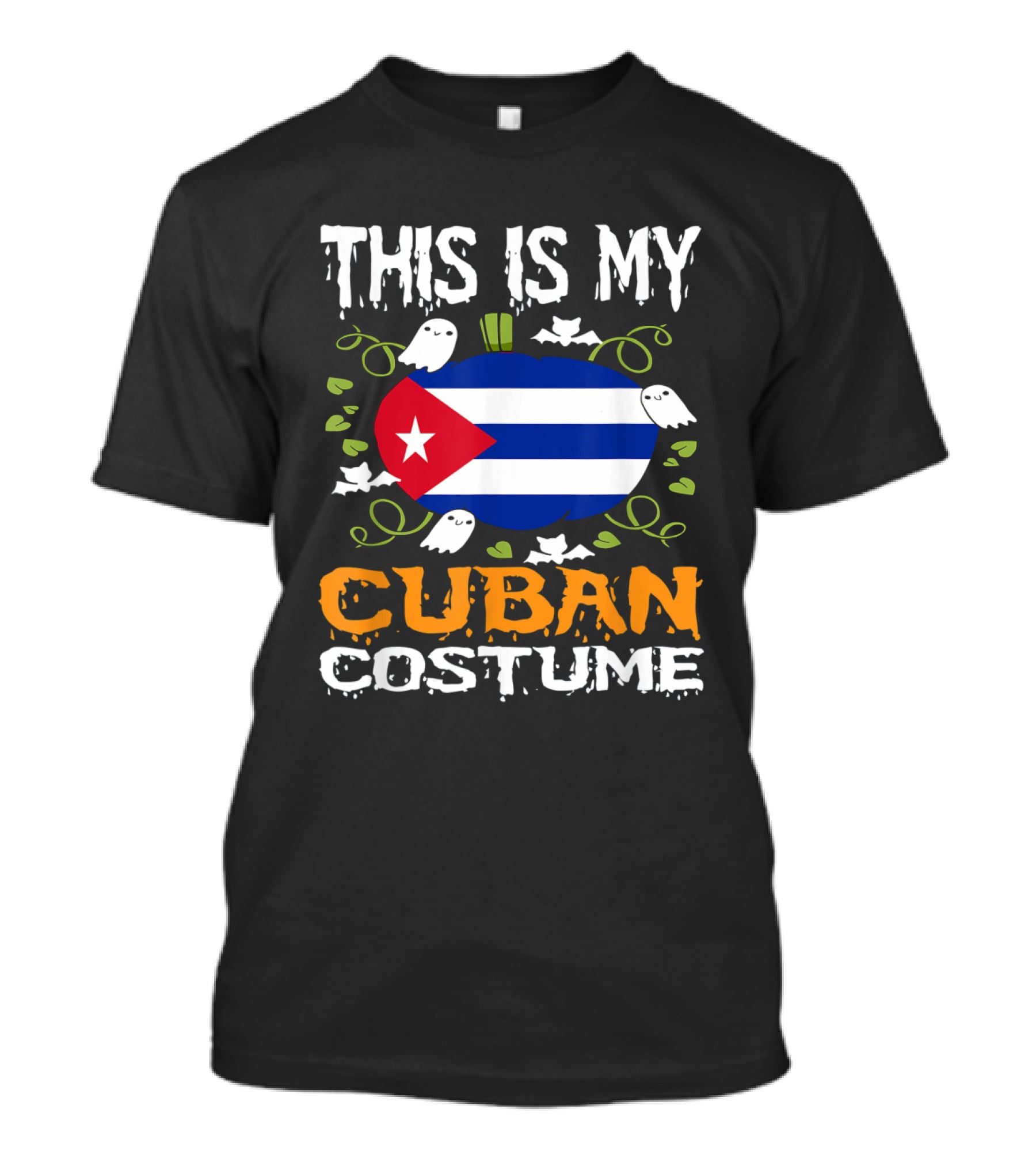 This Is My Cuban Costume Funny Flag Halloween Cuba T-Shirt