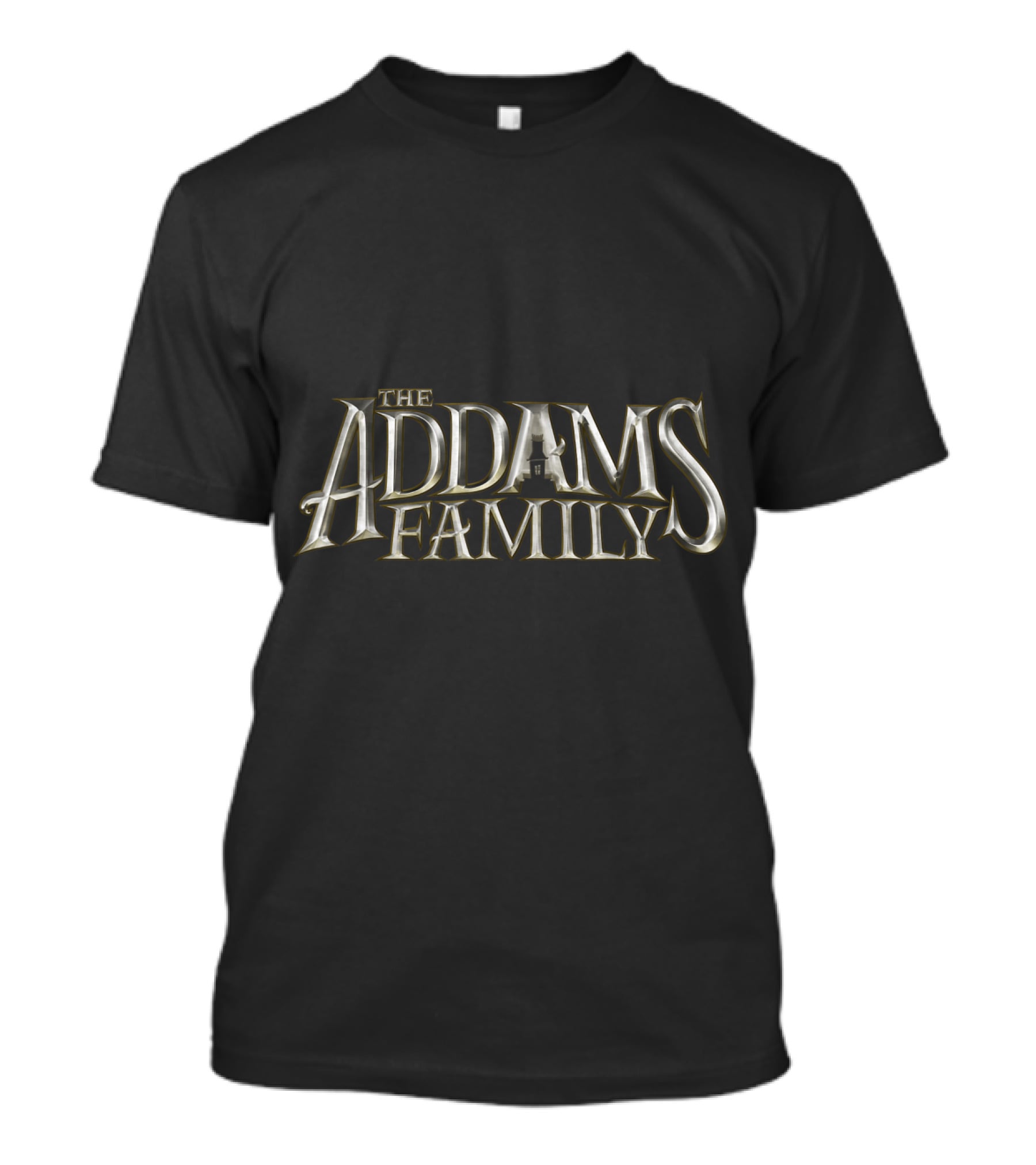 The Addams Family Gold Text Classic T-Shirt
