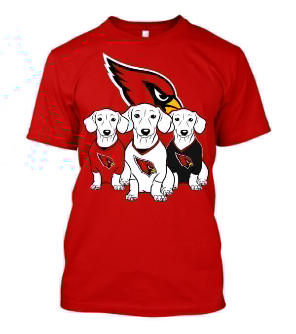 Arizona Cardinals Dachshund Trio T-Shirt
