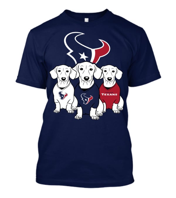 Houston Texans Dachshund  T-Shirt