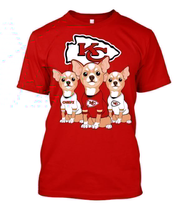 Kansas City Chiefs Chihuahuas T-Shirt