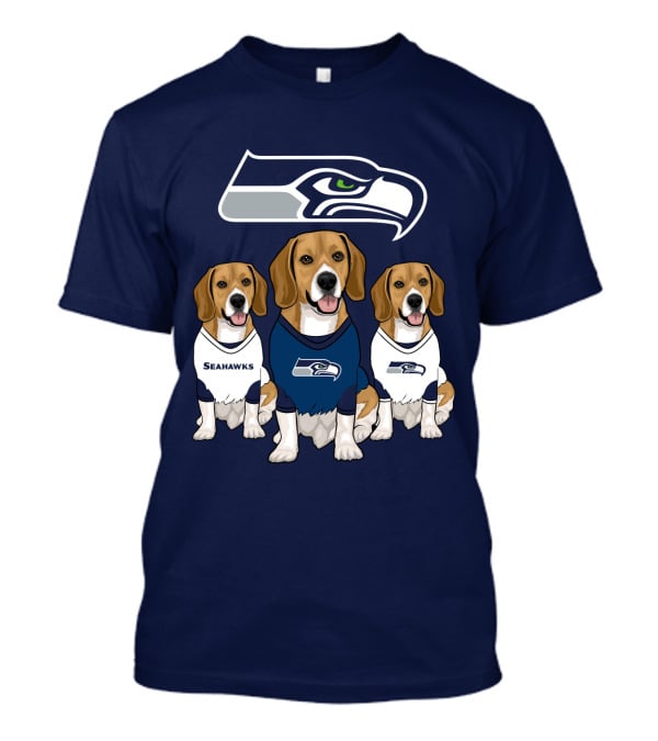 Seahawks Beagle Trio T-Shirt