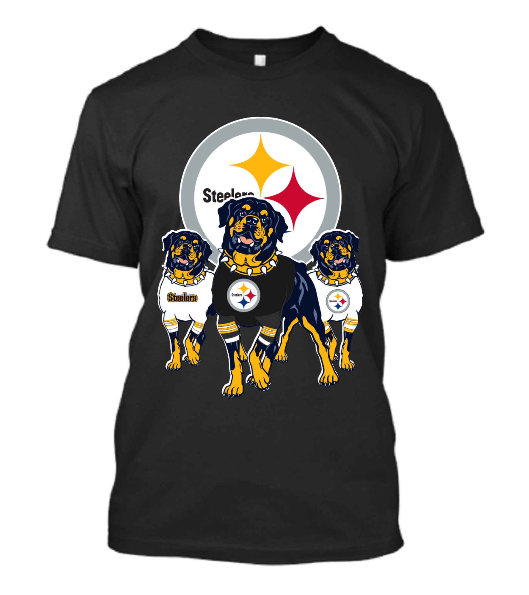 Steelers Rottweiler Trio T-Shirt