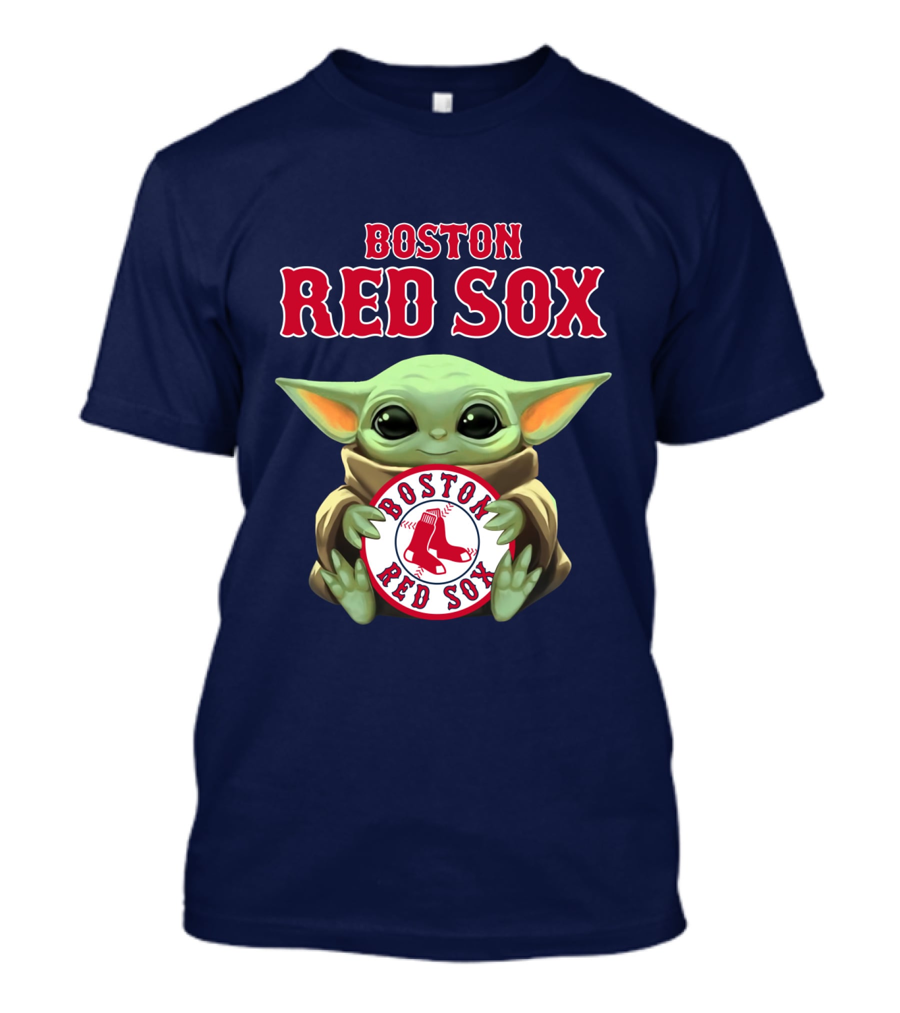 Boston Red Sox Baby Yoda Holding Team T-Shirt