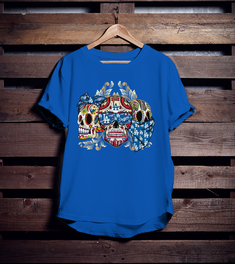 La Dodgers Sugar Skull Trio T-Shirt
