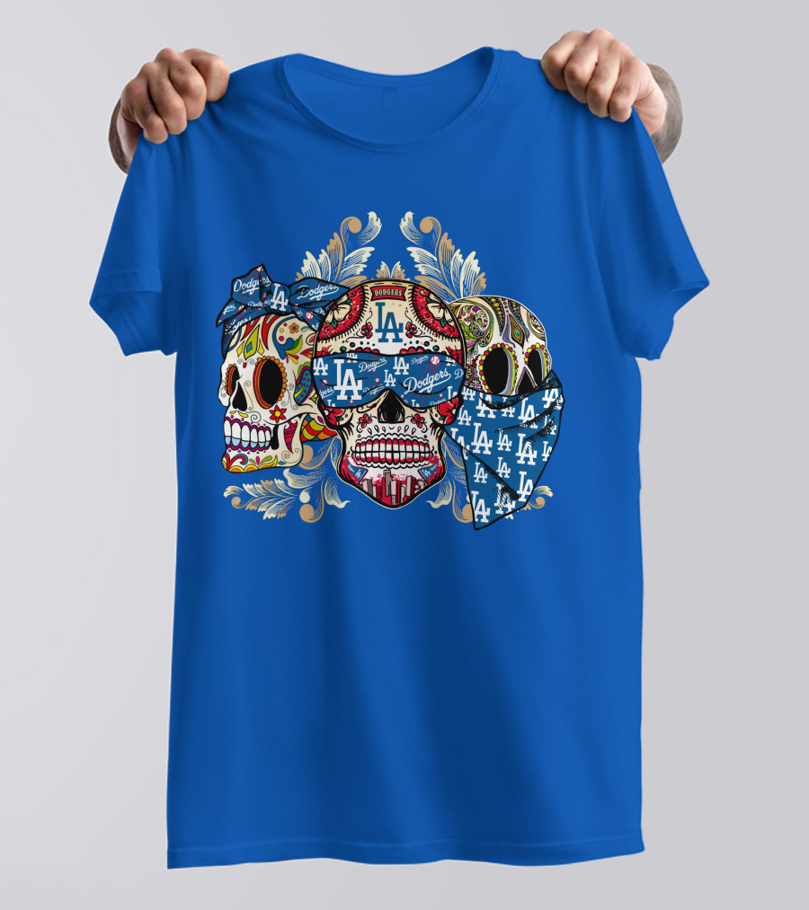 La Dodgers Sugar Skull Trio T-Shirt
