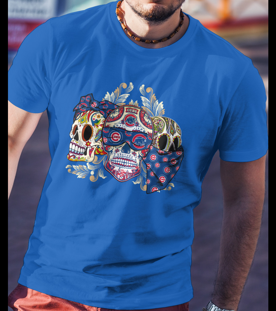 Cubs Sugar Skull T-Shirt