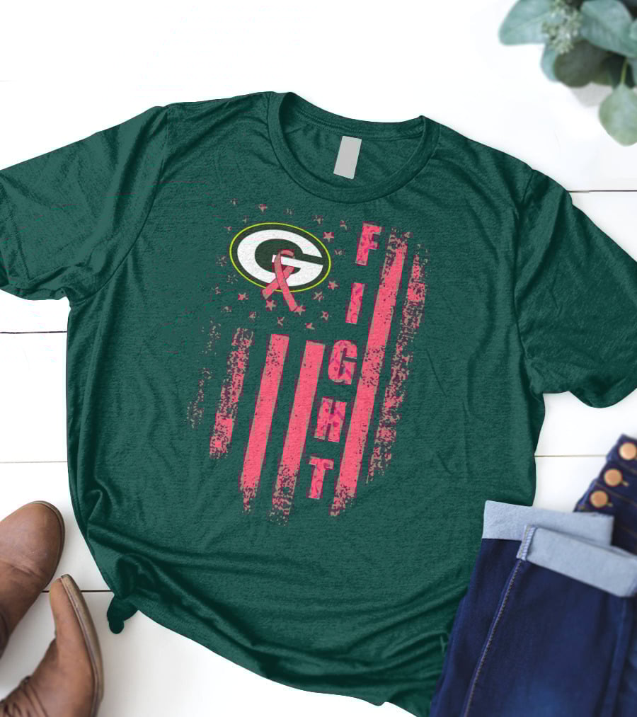 Green Bay Packers Fight Breast Cancer T-Shirt