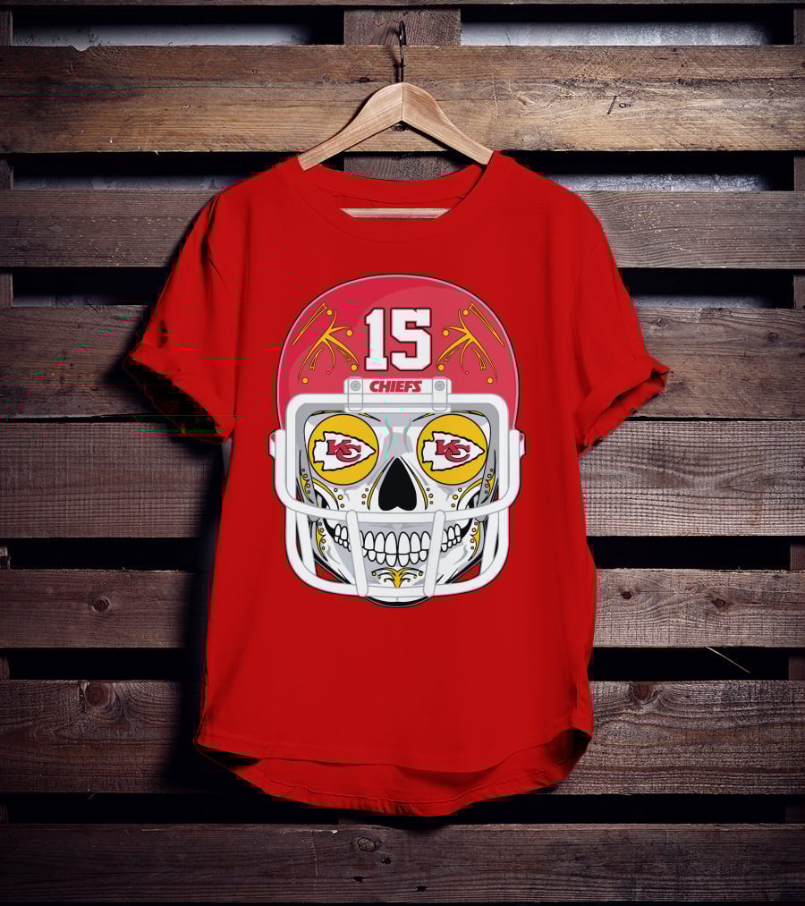 Chiefs Skull Helmet T-Shirt