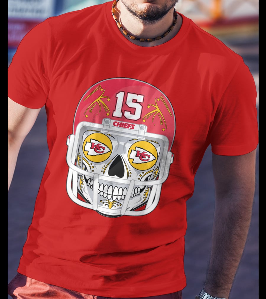 Chiefs Skull Helmet T-Shirt
