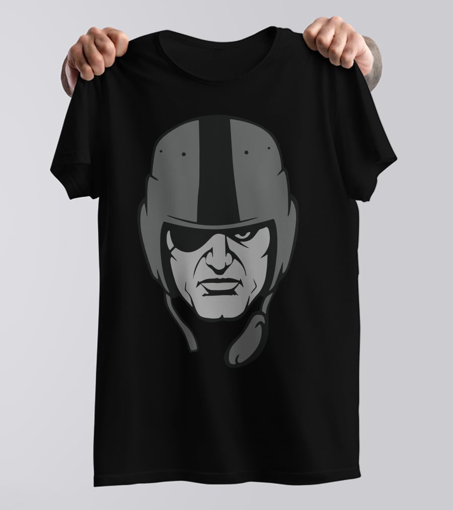 Raider Black Helmet Face T-Shirt