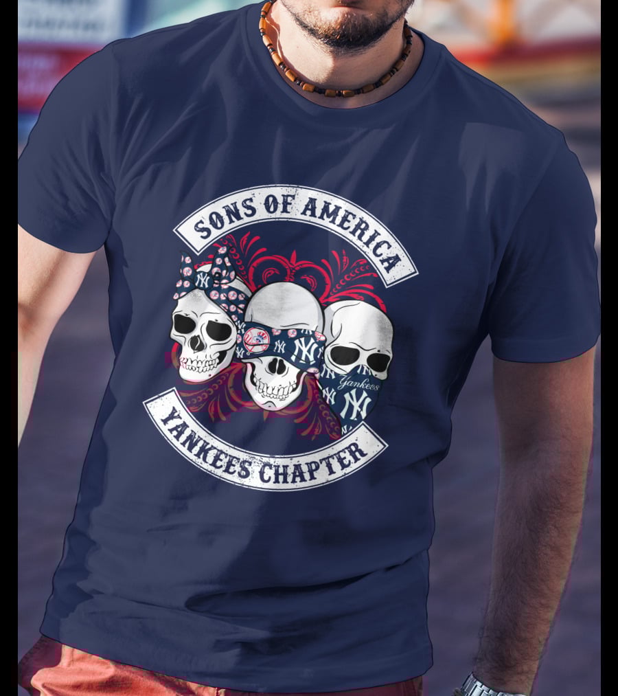 Sons Of America Yankees Chapter Skulls T-Shirt