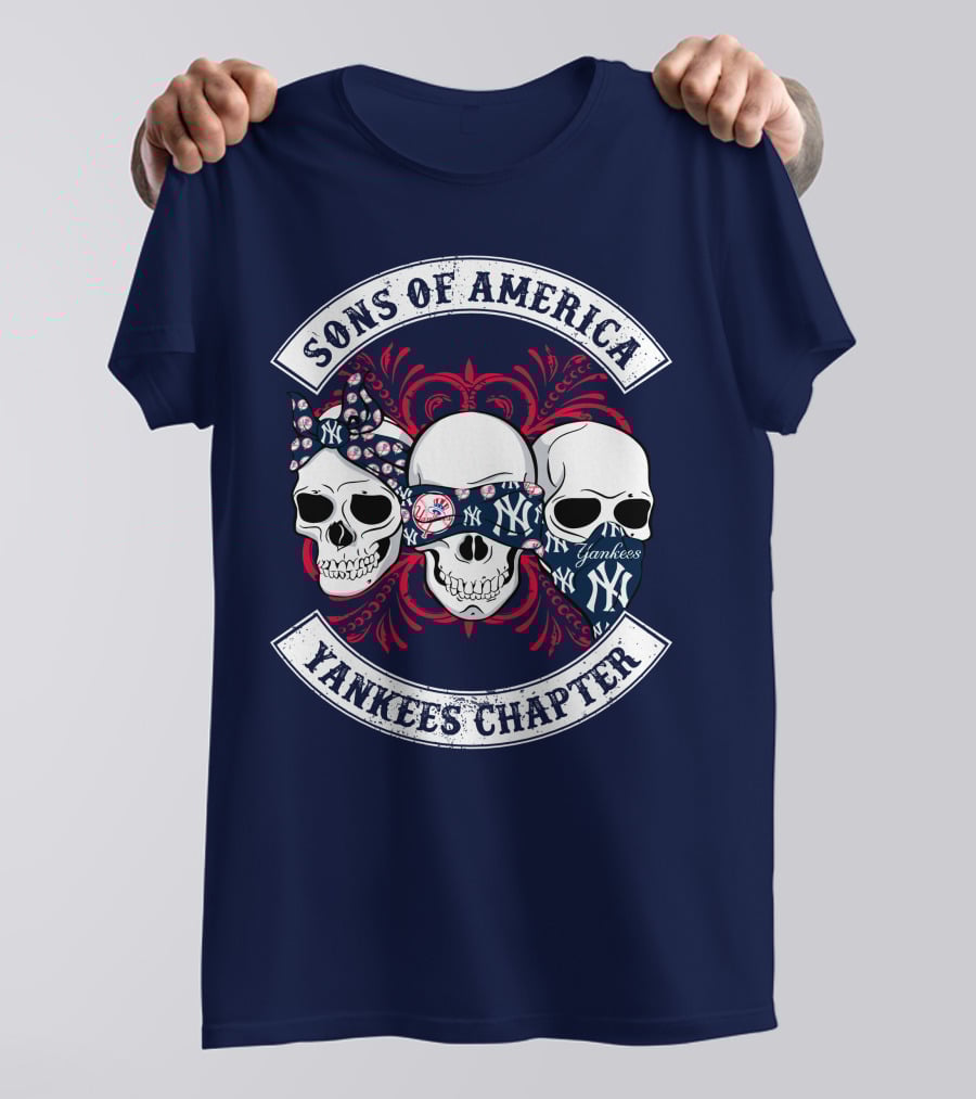 Sons Of America Yankees Chapter Skulls T-Shirt