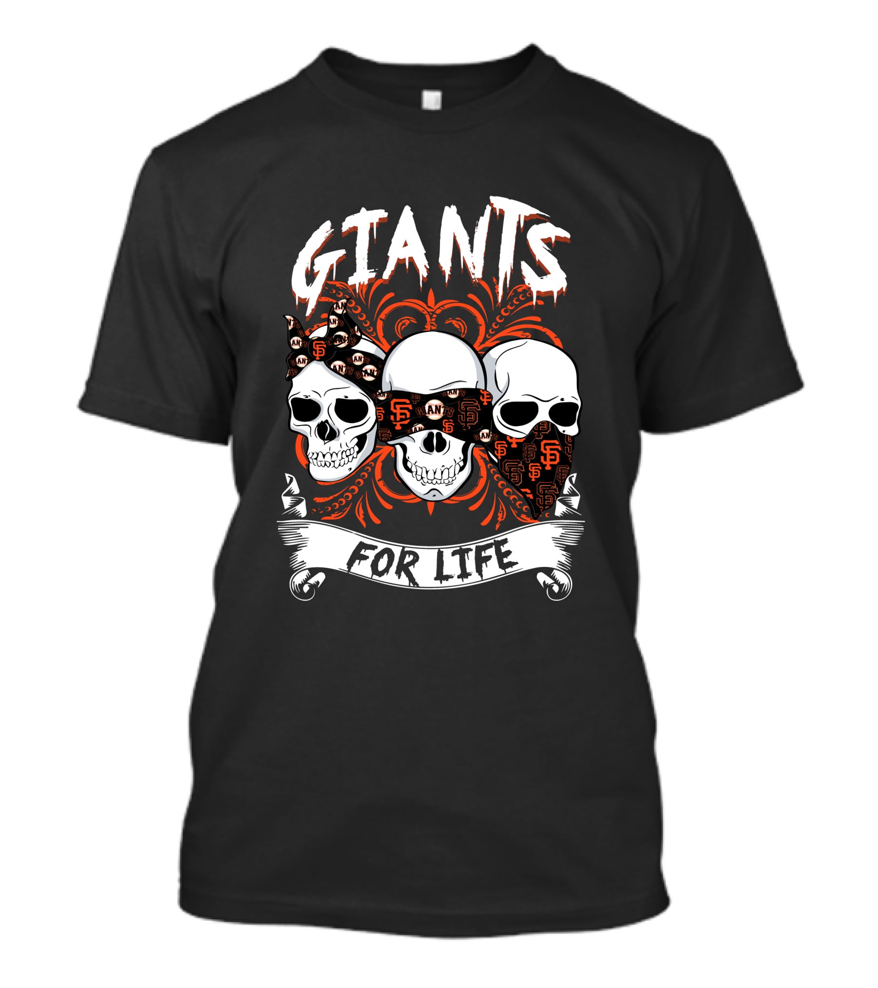 Giants For Life Skulls Sf T-Shirt