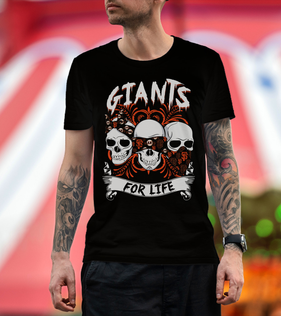Giants For Life Skulls Sf T-Shirt