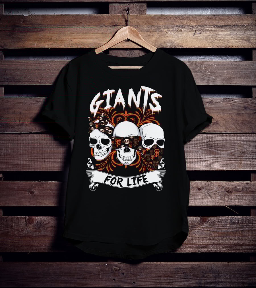 Giants For Life Skulls Sf T-Shirt