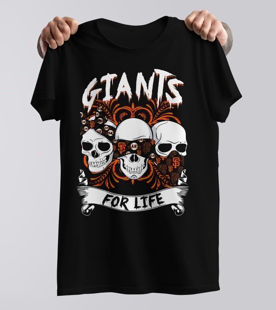 Giants For Life Skulls Sf T-Shirt