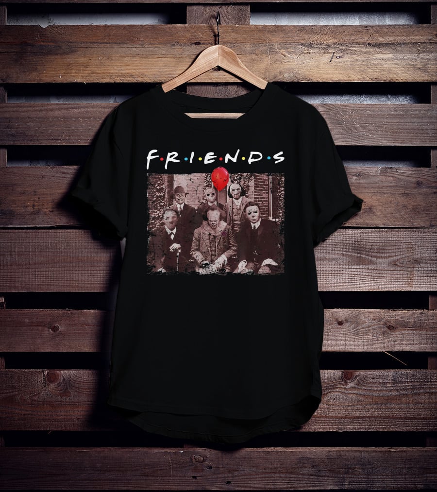 Friends Horror Mask Red Balloon T-Shirt