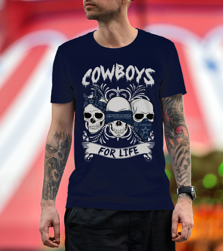 Cowboys For Life Skulls Bandana T-Shirt