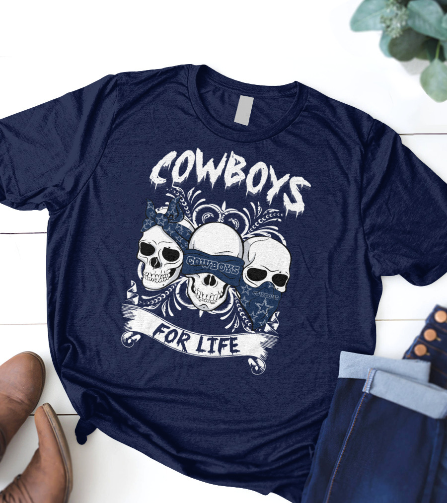 Cowboys For Life Skulls Bandana T-Shirt