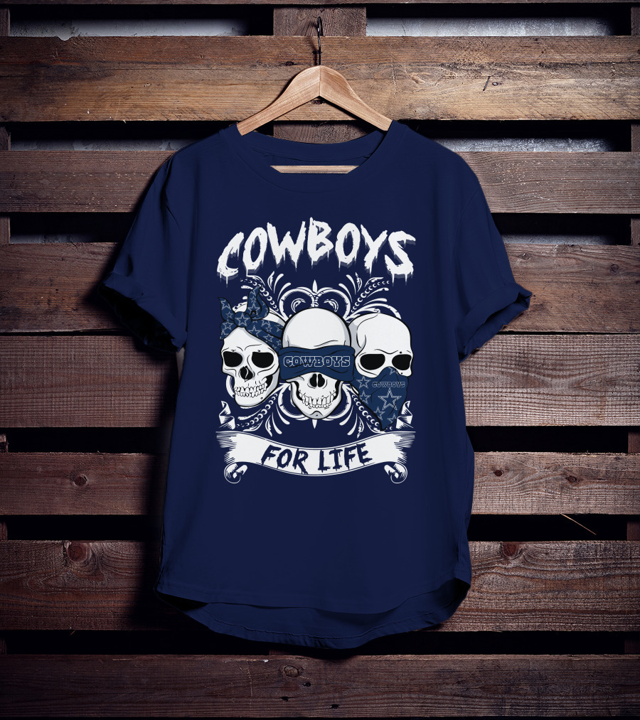 Cowboys For Life Skulls Bandana T-Shirt