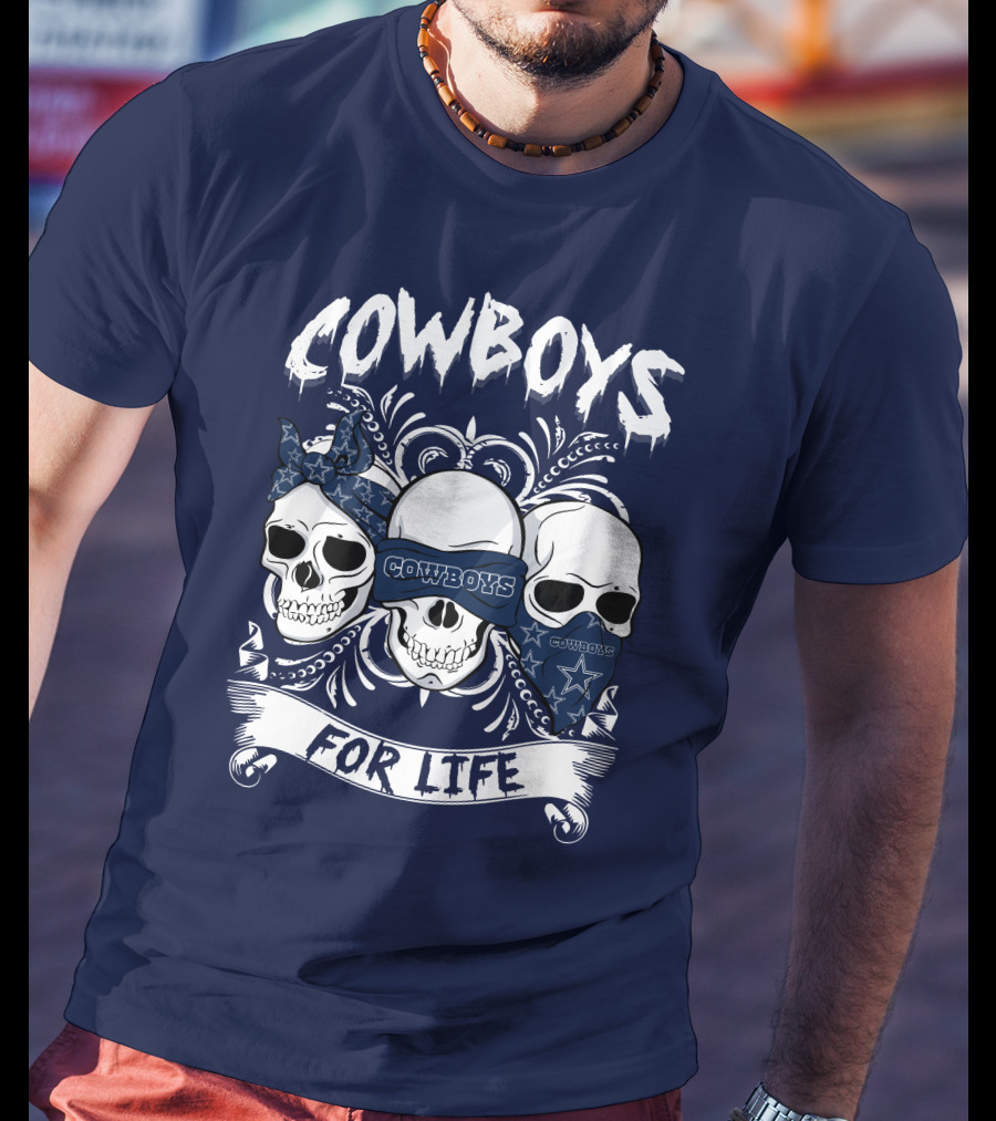 Cowboys For Life Skulls Bandana T-Shirt