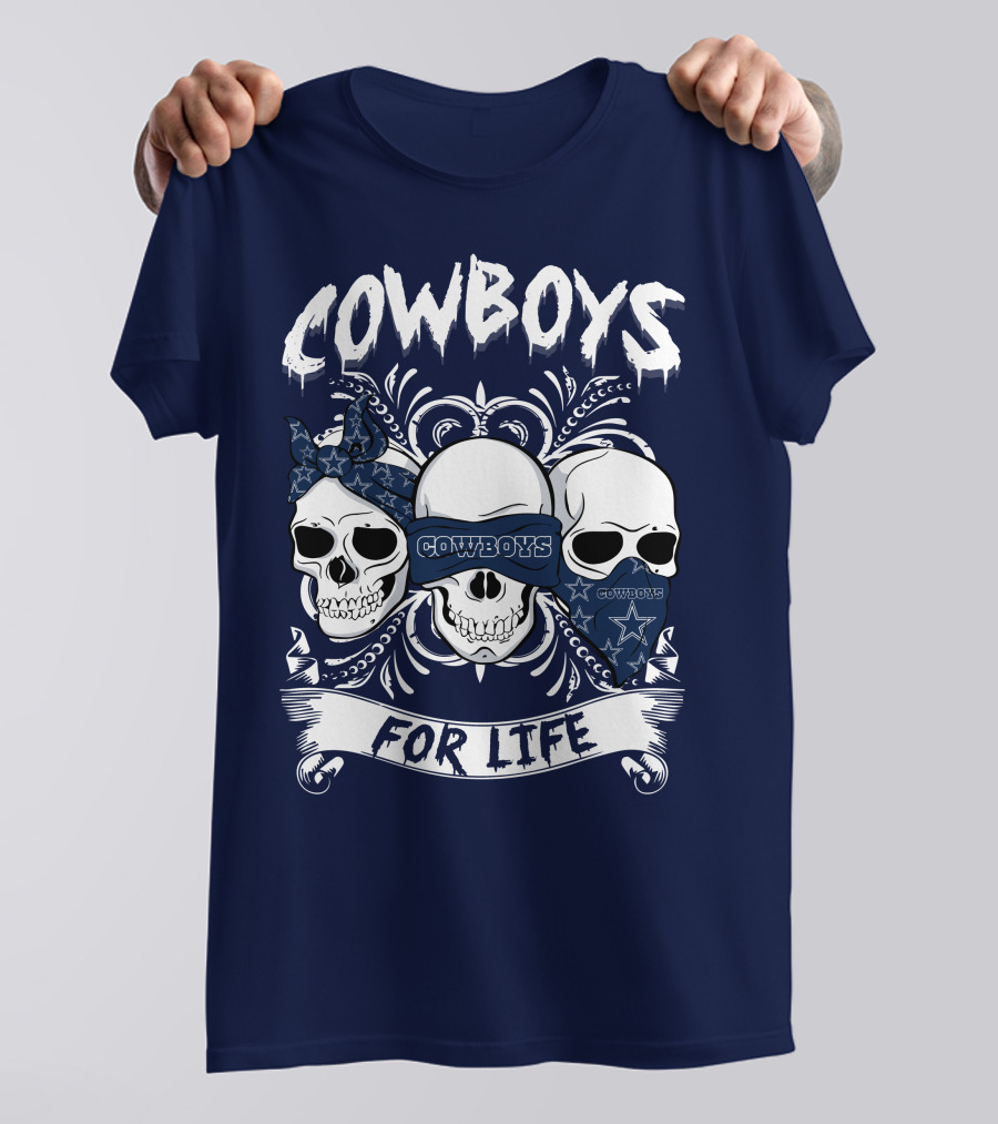 Cowboys For Life Skulls Bandana T-Shirt