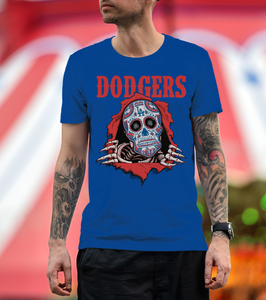 Dodgers La Sugar Skull T-Shirt