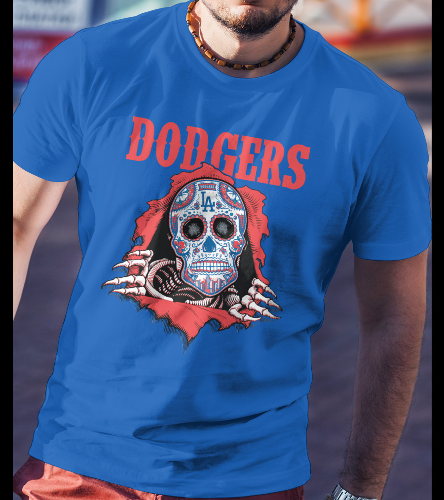 Dodgers La Sugar Skull T-Shirt