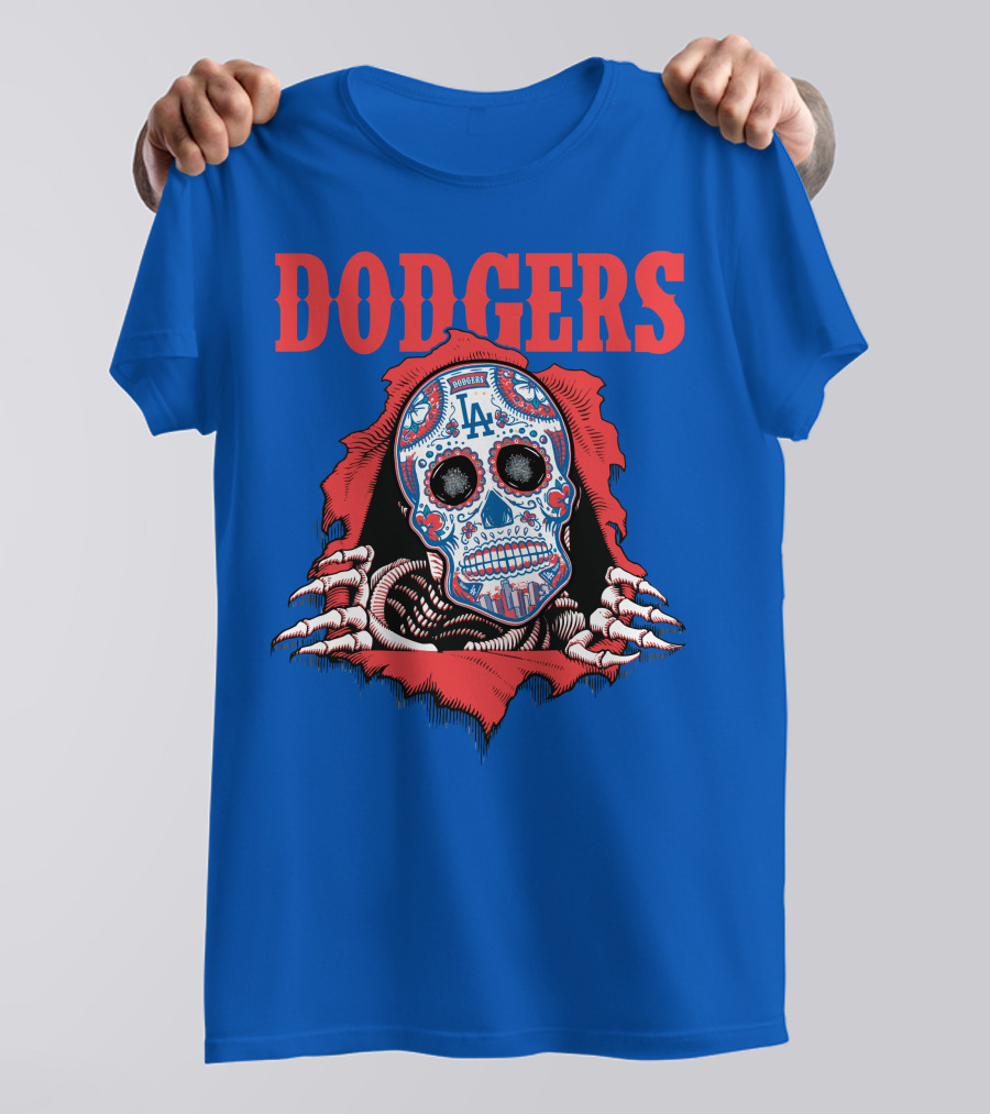 Dodgers La Sugar Skull T-Shirt