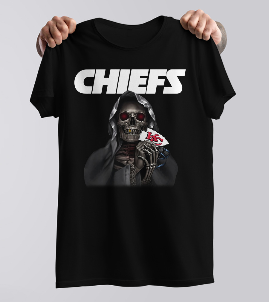 Chiefs Grim Reaper With Kc Arrowhead T-Shirt
