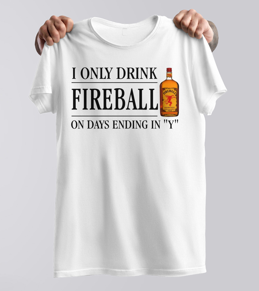I Only Drink Fireball On Days Ending In Y T-Shirt