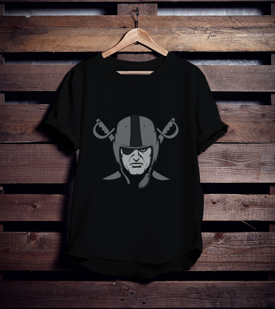 Raider Inspired Skull With Crossed Swords T-Shirt