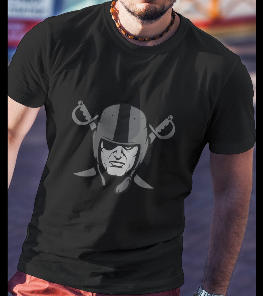 Raider Inspired Skull With Crossed Swords T-Shirt