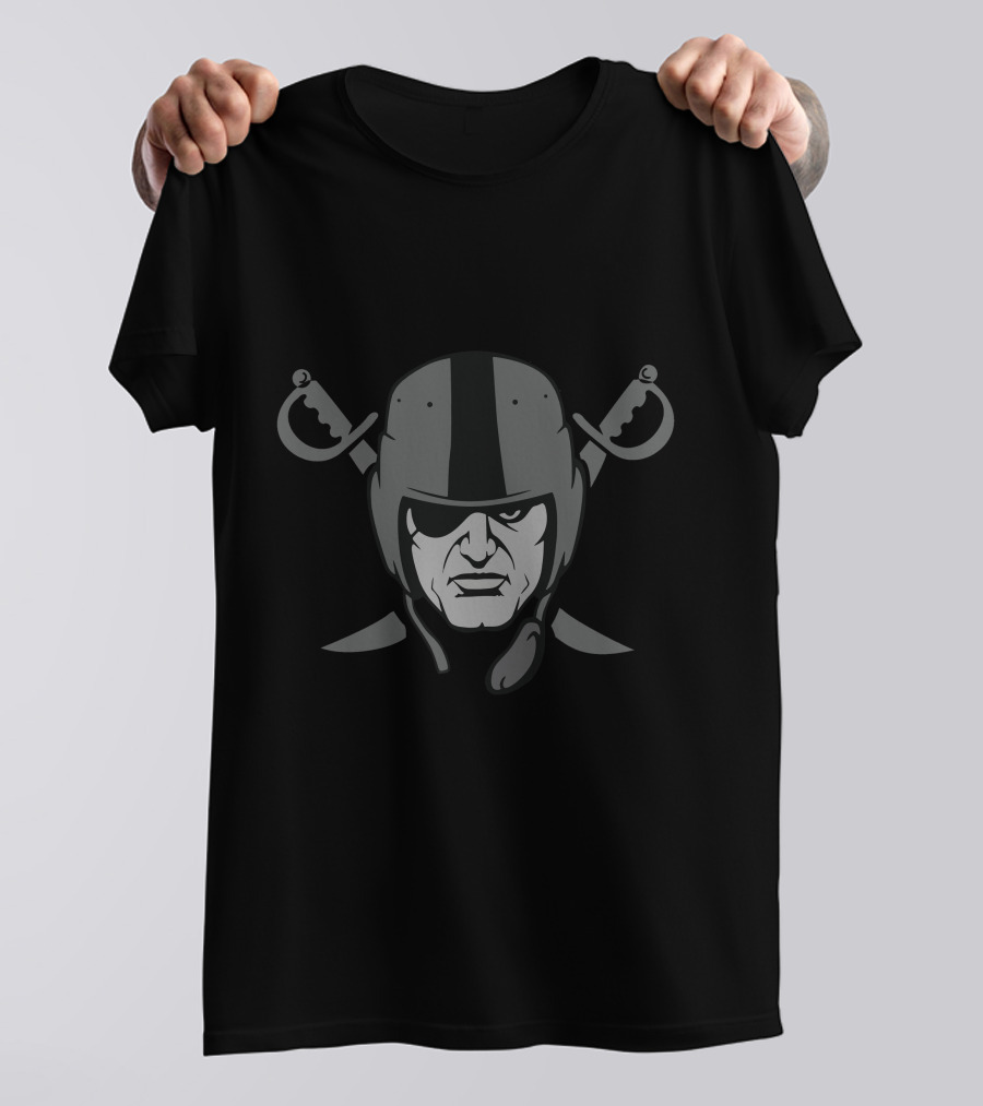 Raider Inspired Skull With Crossed Swords T-Shirt