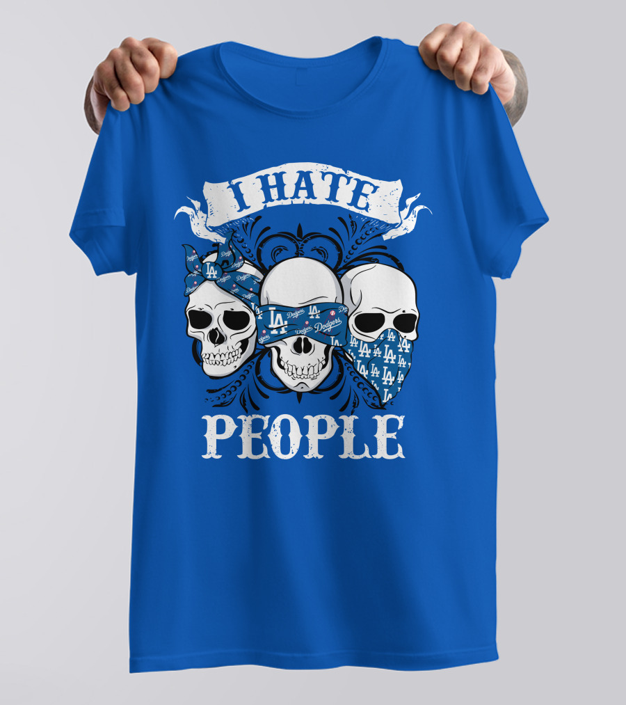 I Hate People Los Angeles Dodgers T-Shirt